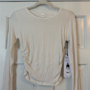 Women's Cream Long Sleeve Top